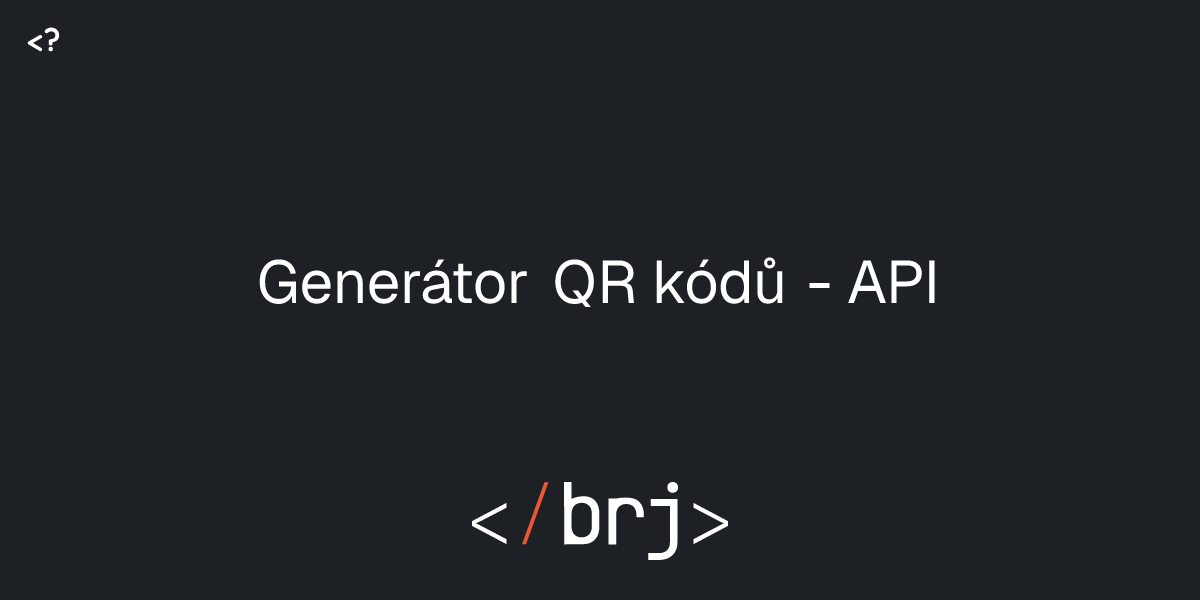 Generátor QR kódů - API